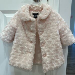 Baby girls Calvin Klein Jeans pale pink coat- 6-9 months